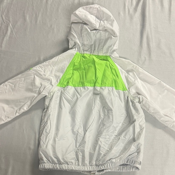 Tommy Hilfiger White Jacket with Neon Green Trim - Picture 4 of 5